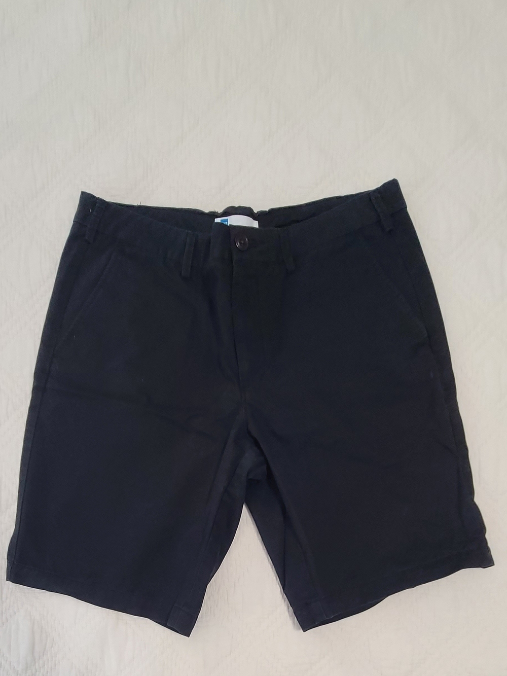 AIIZ Black Cotton Shorts – Size 34
